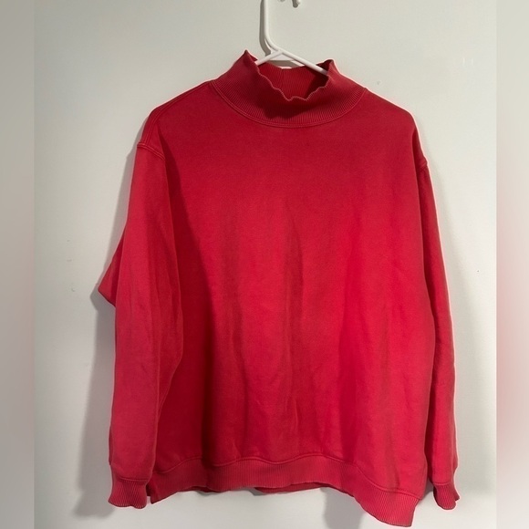 aerie Sweaters - Aerie Red  Cowlneck Crewneck